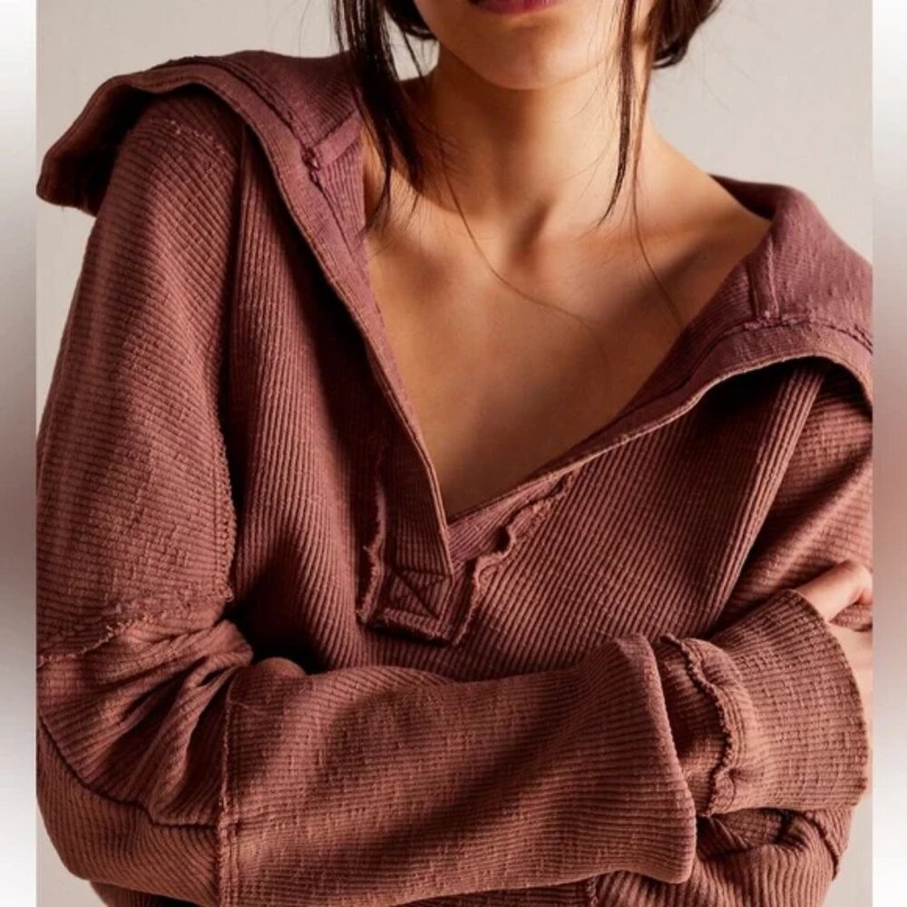 We The Free by Free People Not So Ordinary Polo sz L (sold out on website)